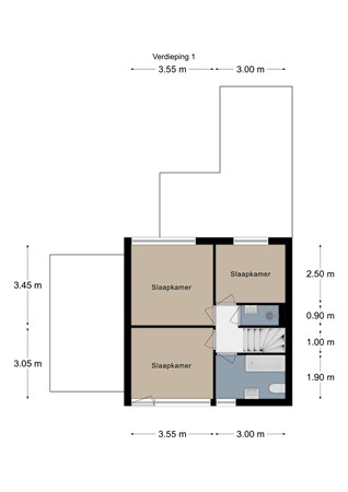 Floorplan - Bosstraat 113, 6291 CH Vaals